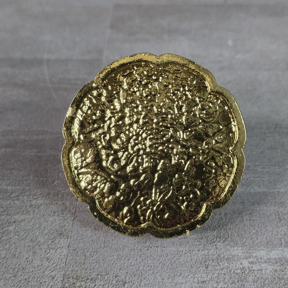 Enameled Trinket Box Hummingbird Floral Rhinestone Gold Tone Jewelry Keepsake